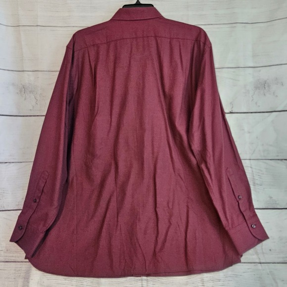 Daniel Cremieux Supima XXL Touch of Cashmere Wine Red L/S Button Shirt NWT L996 - Picture 3 of 7